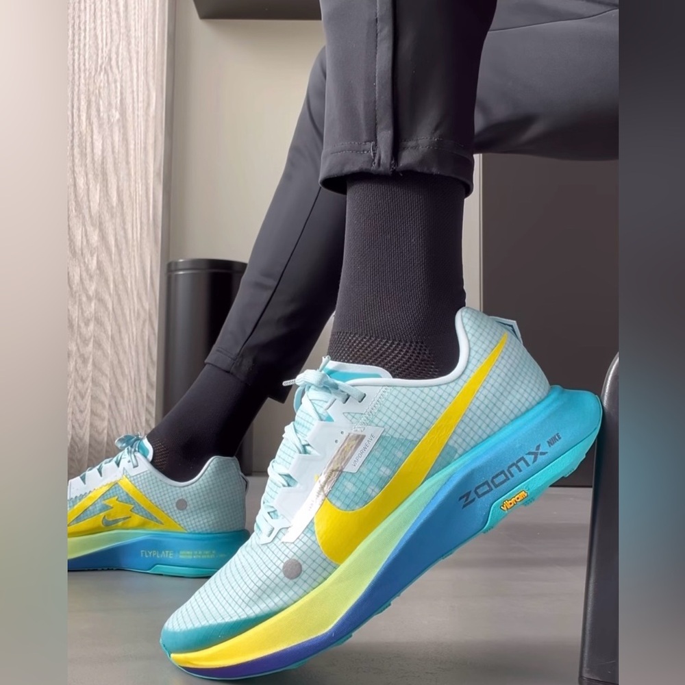 Nike ZoomX 🔥 Ultrafly Trail Blue Green Yellow DX1978-301 Men's Size 10 10.5 11.5
